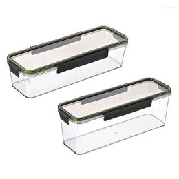 Storage Bottles Food Box Square Noodle Transparent Grain Seal Tank Airtight Clear Pasta Container