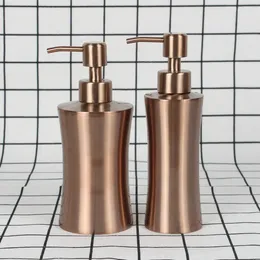 Liquid Soap Dispenser 304 Stainless Steel Bathroom Body Bottle Rose Gold Hand Kitchen Sink Basin