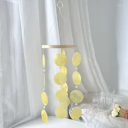 Decorative Figurines INS Simple Shell Bedroom Pendant Colour Mirror Hanging Decoration Po Props Balcony And