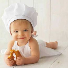 Clothing Sets 2 pieces/set of cute chef aprons cooking soft baby photos clothing newborn photos props baby clothing photo accessoriesL2405