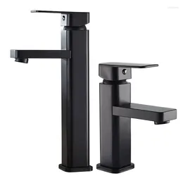 Bathroom Sink Faucets Stainless Steel Basin Faucet Wash Countertop Installation Hand Washing Cold Water