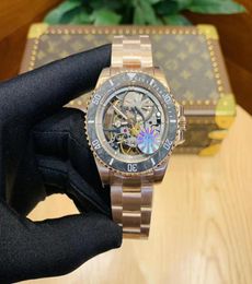 2021 men039s full hollow series mechanical watch super high quality strap Japanese movement luminous sapphire scratch resistant5312028