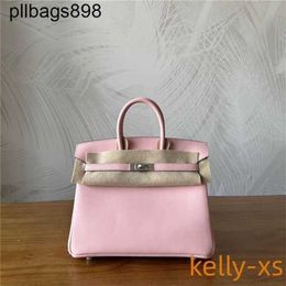 Women Handbag Brknns Swift Leather Handswen 7A Handbag Handmade Wax thread bag bag pink swiftqq1UK1