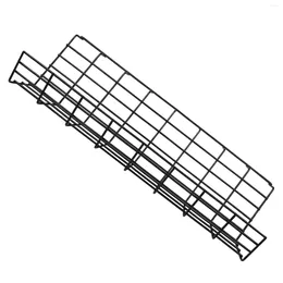 Hooks Metal Trays Storage Rack Cable Holder Under Desk Organizers Management The Table Iron Wire Racks Office