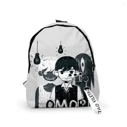 Backpack Fashion Design Arrival 3D Omori Oxford Fabric One Shoulder Keychain Printed Casual Student School Bag