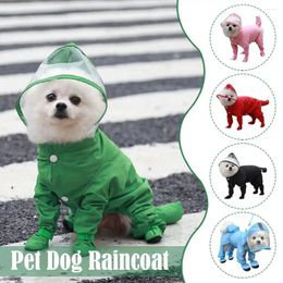 Dog Apparel Pet Raincoat Waterproof Adjustable Boots All-inclusive Clothes And Shoes For Rain Day Outdoor Paws Protector