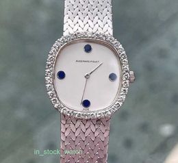 Aaip watch luxury designer Direct purchase of 24mm Classic series jewelry watch with 18k white gold diamond inlay manual mechanical womens watch original diamond