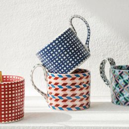 Mugs Creative Ceramic Mug Ins High Beauty Coffee Cups Home Water Cup Simple Large Capacity Breakfast Milk Couple Gift Tea