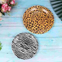 Disposable Dinnerware 50pcs Zoo Paper Tableware Plate Cup Guest Napkins Fruit Dishes For Birthday Shower Supplies