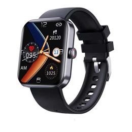Nova temperatura do smartwatch F57L, freqüência cardíaca, lembrete de informações de oxigênio no sangue, etapa contando pulseira inteligente, relógio esportivo