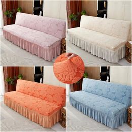 Chair Covers Leaves Jacquard Sofa Skirt Cover Stretch For Living Room Non Slip Armchair Slipcover Washable Furniture Protector