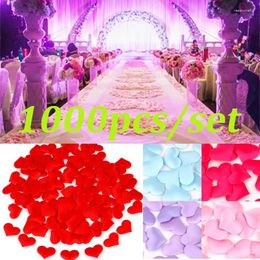 Decorative Flowers 100/500/1000PCS Artificial Love Rose Petals Colorful Romantic Wedding Proposal For Decoration Roses Supplies