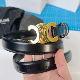 Celline High end designer belts for womens womens belt genuine leather belt top layer cowhide belt versatile slim waist Original 1:1 with real logo and box