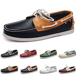 GAI casual shoes for men low white black grey reds green brown orange solid flat sole outdoor shoes