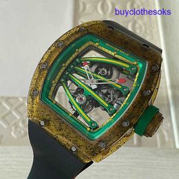 RM Mechanical Wrist Watch Tourbillon Series RM59-01 Limited to 50 Kiwi Carbon Nano Material Watches