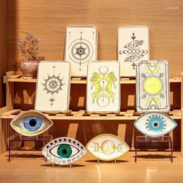 Decorative Figurines Demon Eye Elliptical Ceramic Tray Jewellery Display In Girls' Dormitories Moon Plate Gifts To Girlfriends On Valentine's