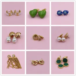 Stud Earrings Aretes De Mujer Modernos 2024 Gold Brincos For Women Fine Jewelry