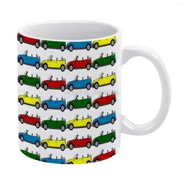 Mugs Coffee 330ml Creative Travel Mug And Cup Office Drinkware Tazza Mini Cooper Car One Transport Summer