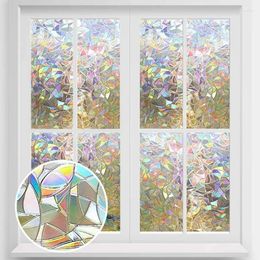 Window Stickers 3d Panel Film Tint Self Adhesive Bathroom Glass Opaque Static Pour Fenetre Home Decor DE50ZST