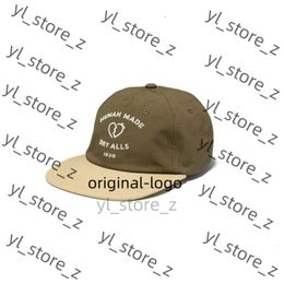 Human Made Hat Ball Caps 23SS Baseball for Men Human Dry All Japan Sunhat Cap Skateboards Kpop Summer Casquette Hat Khaki 19af