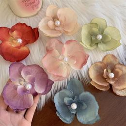 Hair Clips Exquisite Super Fairy Atmosphere Butterfly Orchid Head Flower Liu Ladies Clip Temperament Jewellery