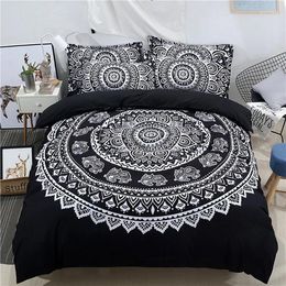 Bedding Sets 3PCS Duvet Cover Set Bohemian National Style Bedclothes OverSize Quilt Comfortable Brief Decor
