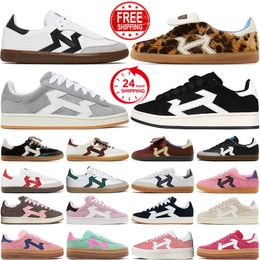 free shipping original shoes designer vegan bold 00s spezial flat men women Leopard Black White Gum Blue Red Pink Green Beige mens trainers outdoor sneakers