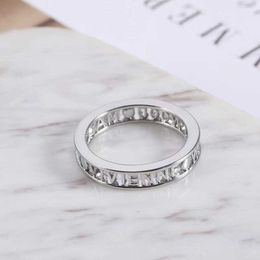 Designer Star style Westwoods hollowed out letter classic ring fashionable and versatile for men women simple Nail