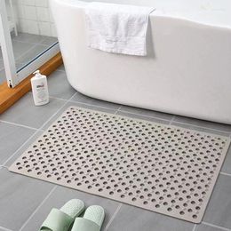 Bath Mats 40x80cm Anti-slip Elderly Children Anti-fall Massage Foot Mat Waterproof Toilet Shower Hollow Floor Bathroom Supplies