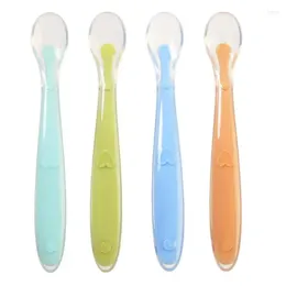 Spoons Rice Paste Spoon Grade Silica Gel Environment-friendly Suitable For Babies Over 4 Months Baby Care Soft Silicone