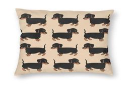 CushionDecorative Pillow Cute Dachshund Puppy Pattern Cushion Cover 3D Print Wiener Sausage Dog Square Throw Case For Car Pillowc1125200