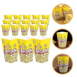 Storage Bottles 100 Pcs Snack Bucket Popcorn Bowl Paper Cups Wrapping Bag Plastic Holder Movie Night Supplies Chip Fryers