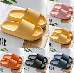 2024 Slippers for men women Solid color hots low soft black white Pinks Multi walking mens womens shoes trainers GAI-78412