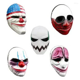 Party Decoration Payday 3 Horrible Mask Scary Clown Masks For Masquerades Funny Anime Graffiti Cosplay Pay Day Prop Supplies
