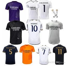 S-4XL BELLINGHAM VINI JR soccer jerseys 23 24 RODRYGO REAL MADRIDS CAMAVINGA football shirt 2024 Arda GuLer MODRIC fourth 4th fans player version men uniform fan201