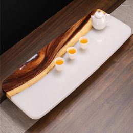 Tea Trays Stone Valet Tray Chinese Luxury Kitchen Candy Desk Food Living Room Vassoi Da Portata Office Accessories YY50