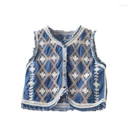 Women's Tanks Women Florals Crochets Vests Waistcoat Open Front Sleeveless Hollow Cardigans