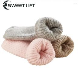 Women Socks Long Tube Cotton Close Fit Fashionable -tube Winter Necessities Wool Breathable Fabric Festive Warm
