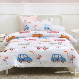 Bedding Sets 2pcs Lovely Cartoon Kids Bed Set Fashion Children Size Duvet Cover Quilt Pillowcase Twin Textile Home