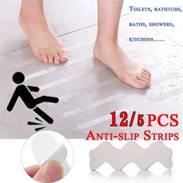 Bath Mats Non-slip Shower Strip Transparent Wavy Sticker Bathtub/Step/Baby Anti-fall Purpose High Strength Paste Safety Tape Pad