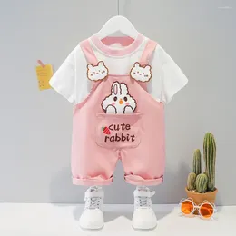 Clothing Sets Children Clothes Fashion Summer Baby Girls Boys Sports T-Shirt Shorts 2Pcs/Sets Toddler Cotton Costume Kids Tracksuits