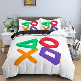 Bedding Sets 3D Print Playstation Game Elements 2/3pcs Duvet Cover With Pillowcases Bedroom Decor