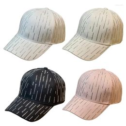 Ball Caps Elegant Korean Drilling Baseball Hat Breathable Women Sunproof Peaked Long Brims Camping