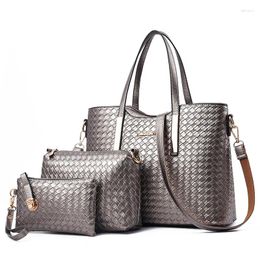 Shoulder Bags Fashion Women's Composite Ladies Handbags Clutches Set 3 High Quality Sac A Main Femme De Marque