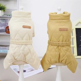 Dog Apparel Korea Design Clothes Winter Warm For Small Dogs Puppy Pet Jacket Coat Chihuahua Pug Jumpsuits Clothing