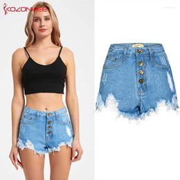 Women's Jeans Tassel No Flexibility Women Denim Shorts With High Waist Ultrashort Female Summer For Women's #07