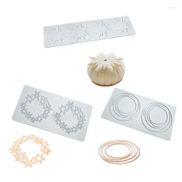 Baking Tools Christmas Snowflake Pattern Lace Mat Cake Fondant Pastry Silicone Moulds Decorating Dropship