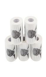 10pcs roll tissue Joe Biden Pattern Printed Toilet Paper Roll Novelty Gift Bathroom Paper 3 layer5041767