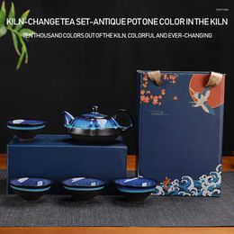 Teaware Sets Chinese Ceramic Teapot For Home Tea Cup Lovers Perfect Gift On Birthdays & Special Holidays In One Bag