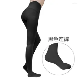 Women Socks Segmental Pressure Auxiliary Elastic Pantyhose Breathable Shaping Buttock Back Thin Leg